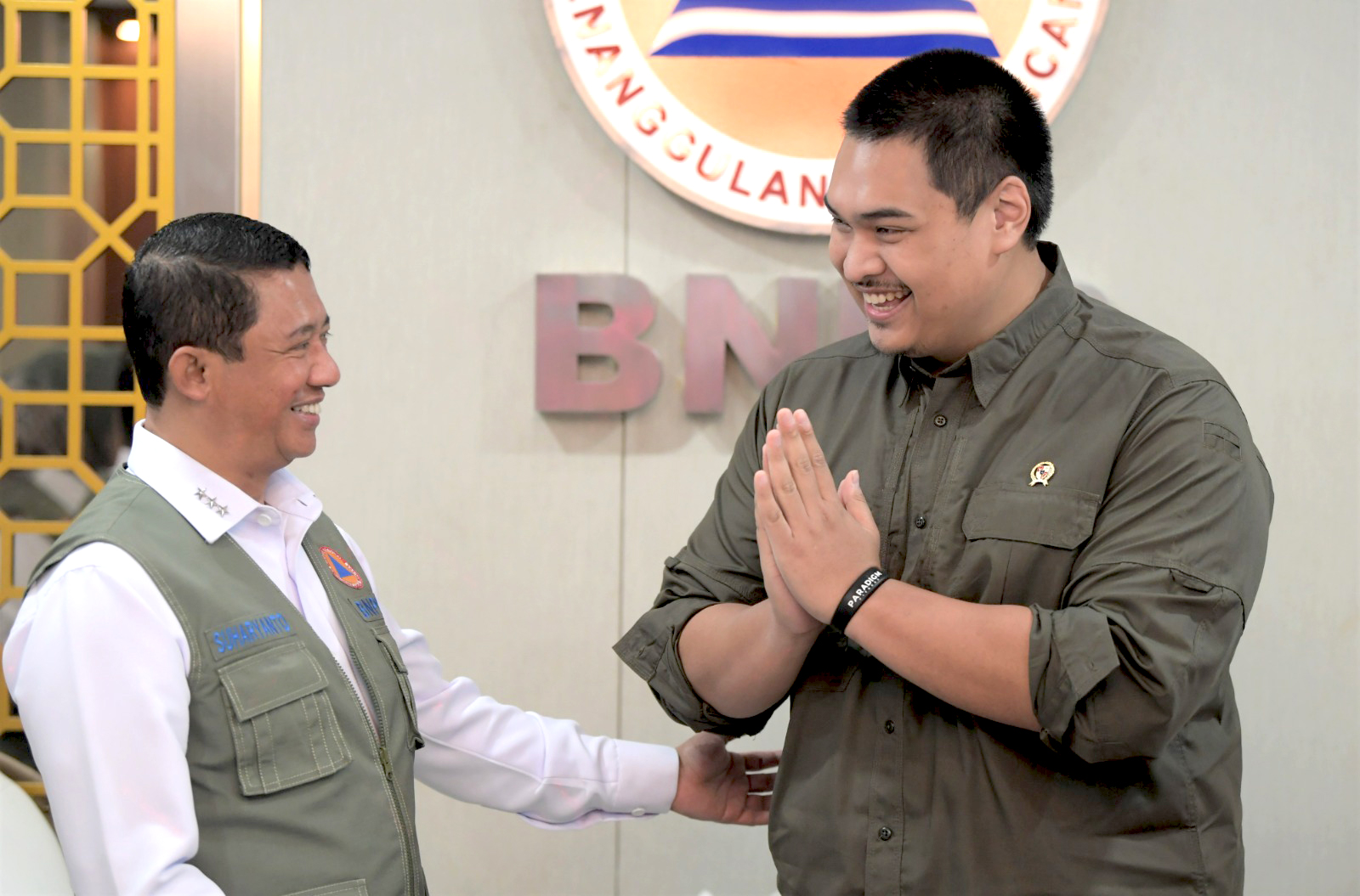 Kepala BNPB Menerima Kunjungan Menteri Pemuda dan Olahraga (Menpora) di Graha BNPB